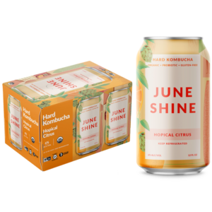 JuneShine Hopical Citrus Hard Kombucha 6pk 12oz Can 6.0% ABV