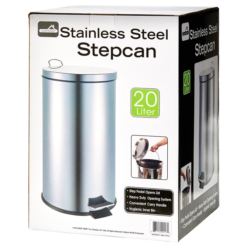 Stainless Trash Can 20 Liter   2524 1772 