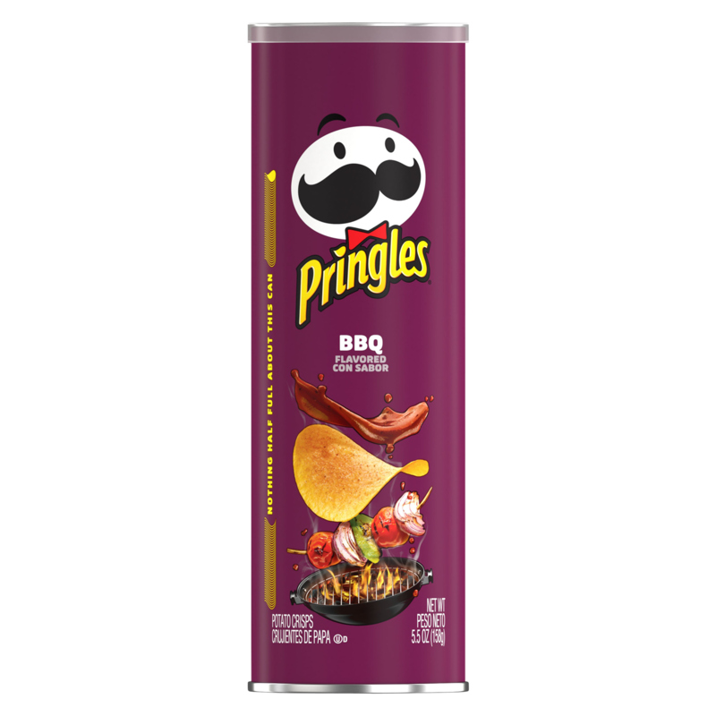 Pringles BBQ Potato Crisps Chips 5.2oz - amazonsnacks.com