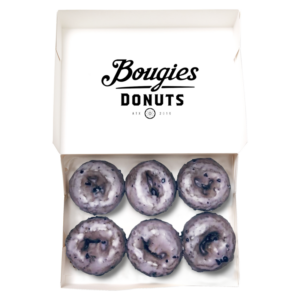 Vegan Blueberry Cake Donut Bougies Donuts Box 6ct