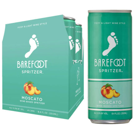 Barefoot Refresh Moscato Spritzer 4pk 250 ml Can