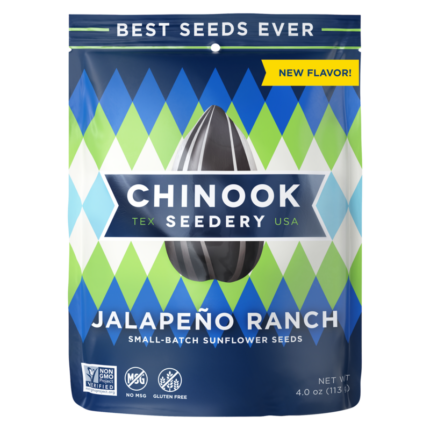 Chinook Seedery Jalapeno Ranch Sunflower Seeds 4oz
