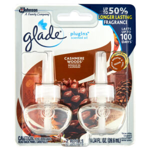 Glade PlugIn Scented Oil Refill Cashmere Woods 2ct