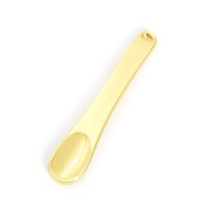 Metal Cosmetic Spoon Spatula, Reusable Skincare Beauty Scoop for Facial, Mini Eye Cream Applicator, Makeup Mixing Stick Face Mask3 Pack Spatulas, Applicator Facial Mask Tool Tiny Spatulas Cosmetics Accessories(Gold, Silver, Rose Gold)