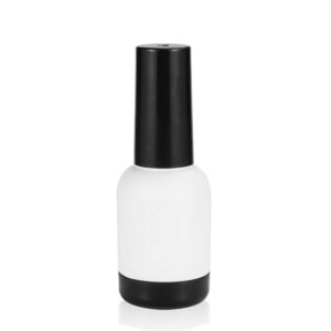 NMKL38 100pcs Empty Nail Polish Bottles with Brush Cap, 12ml