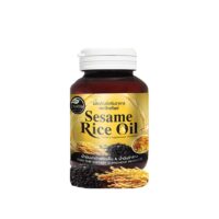 Thai Tip Cold-pressed black sesame oil + rice bran oil,500 mg. 90 capsules